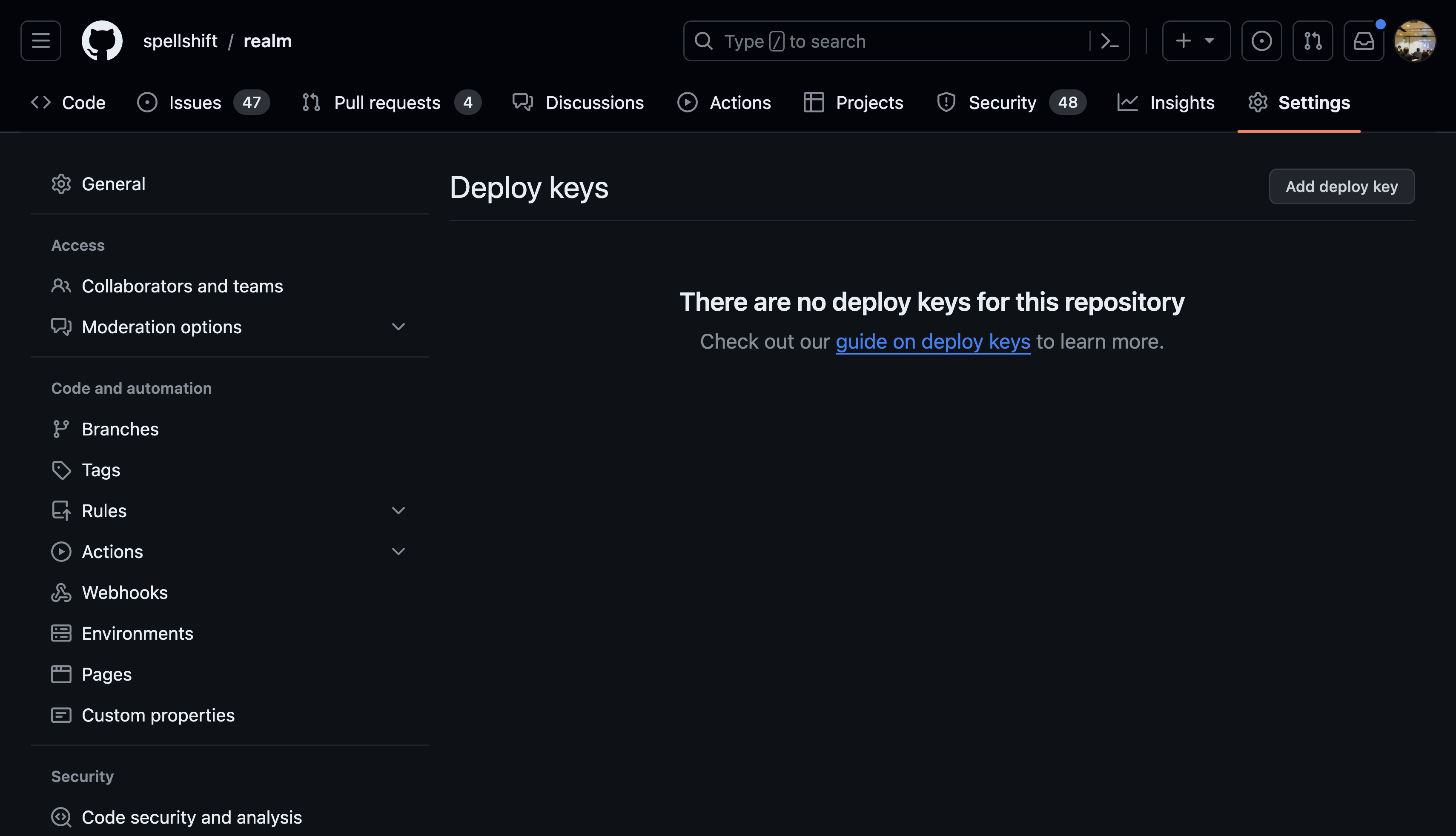 GitHub Deploy Keys